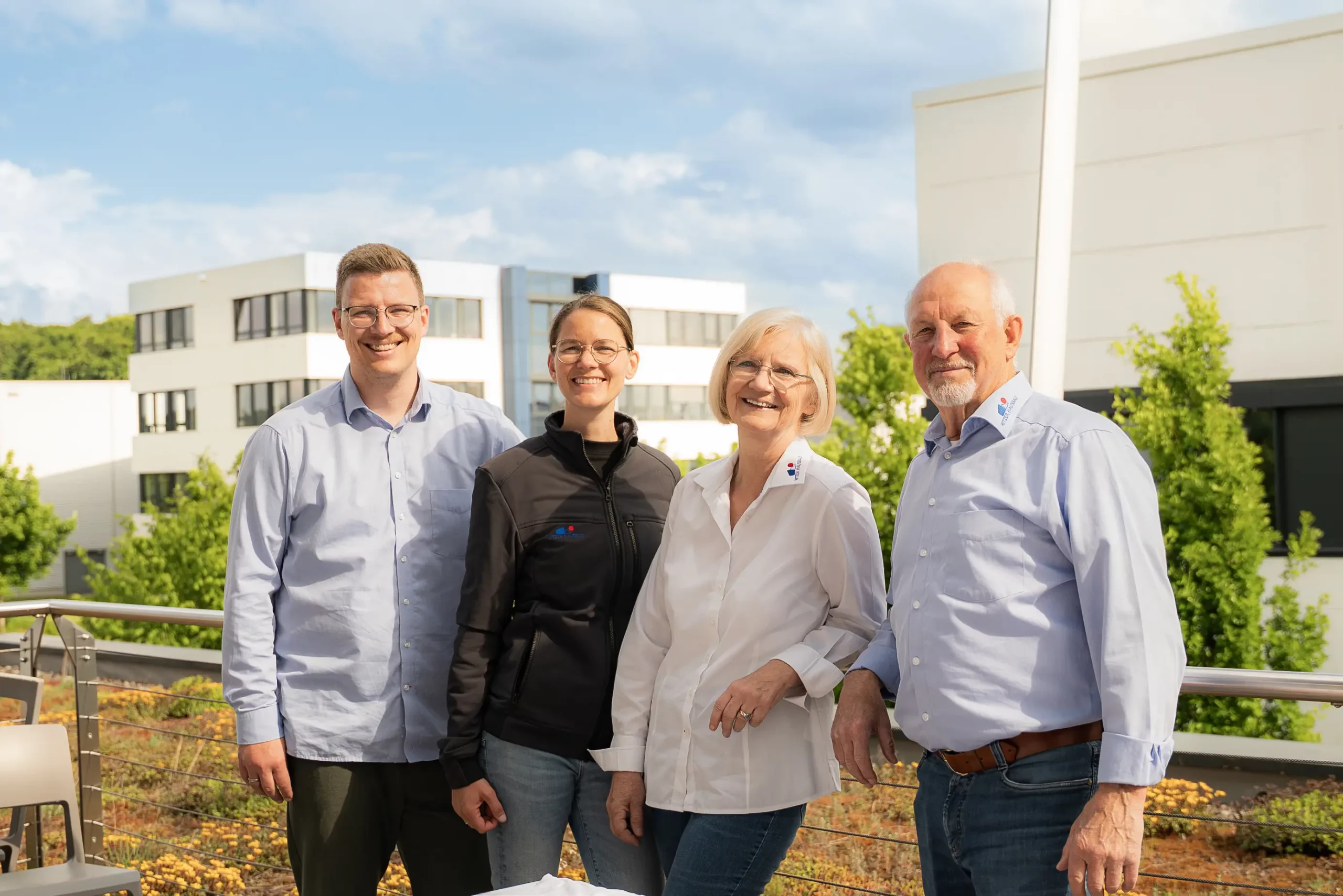 Team von Ritzer Hausbau: Jutta, Johann, Julia und Tobias Ritzer
